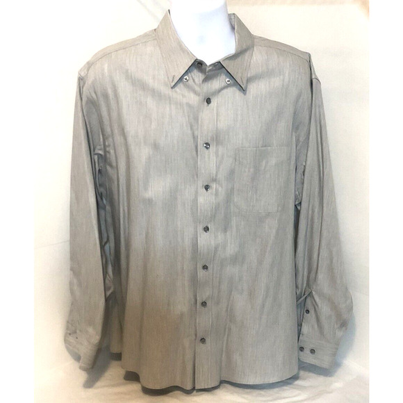 Joseph A Banks Travelor's Collection Mens Tailored Fit Butten Up Shirt Size XL - Picture 2 of 11